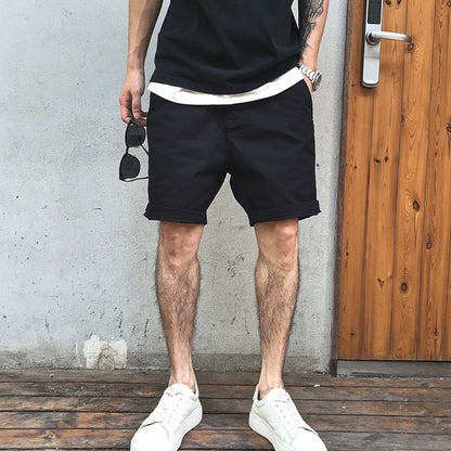 Half-length short sweatpants