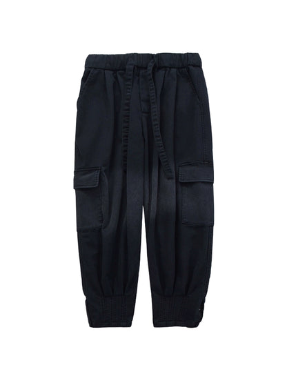ボア付き厚手カジュアルパンツ 秋と冬のルーズストレート - Urban X