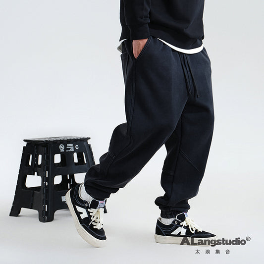 Loose Straight Oversized Drawstring Sports Pants 